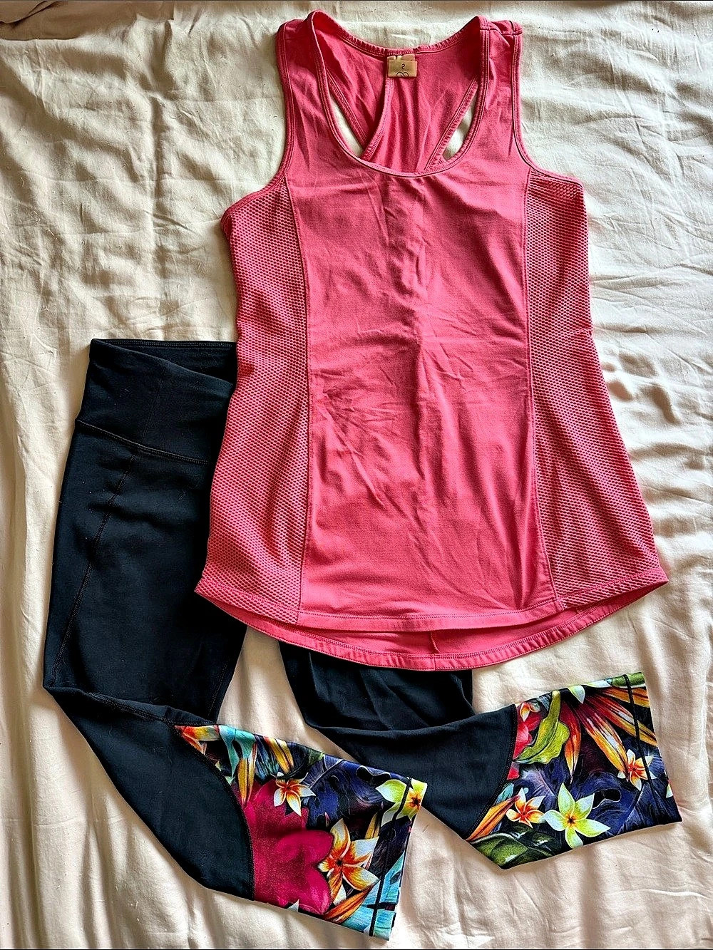 CALIA Tank and Crop Legging Workout Set